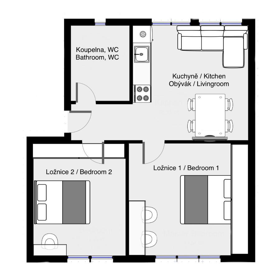 Apartman U Kolonady, Подєбради Екстер'єр фото